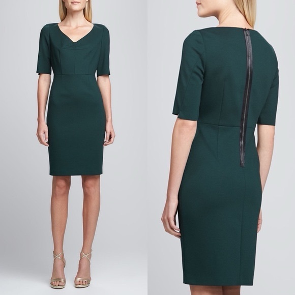 Elie Tahari Green Midi Dress - Picture 2 of 14